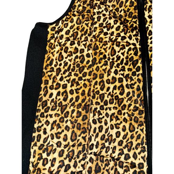 Lauren Ralph Lauren Womens 2X Puffer Vest Full Zip Up Cheetah Purple Quilted - Picture 5 of 12